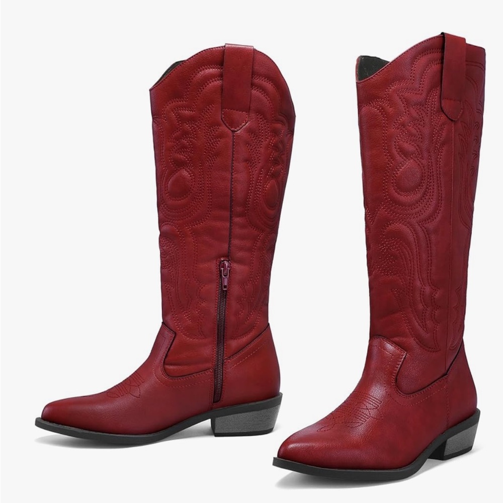 Cowgirl Embroidered Western Boots - image 1